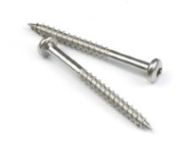 Rustfri treskruer med kulehode