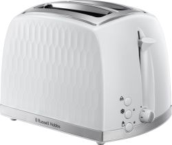 Brødrister Russell Hobbs Honeycomb, hvit