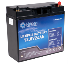 Lithium Batteri: LiFePO4 12V  24Ah, H, Bluetooth