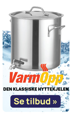 Varmopp er den klassiske hyttekjelen. Varmer opp vann og smelter snø